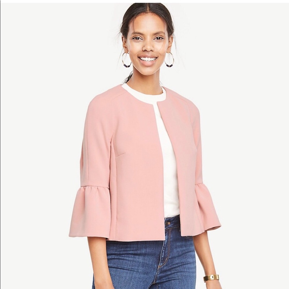 Ann Taylor Women’s Petite Trumpet Sleeve Jacket